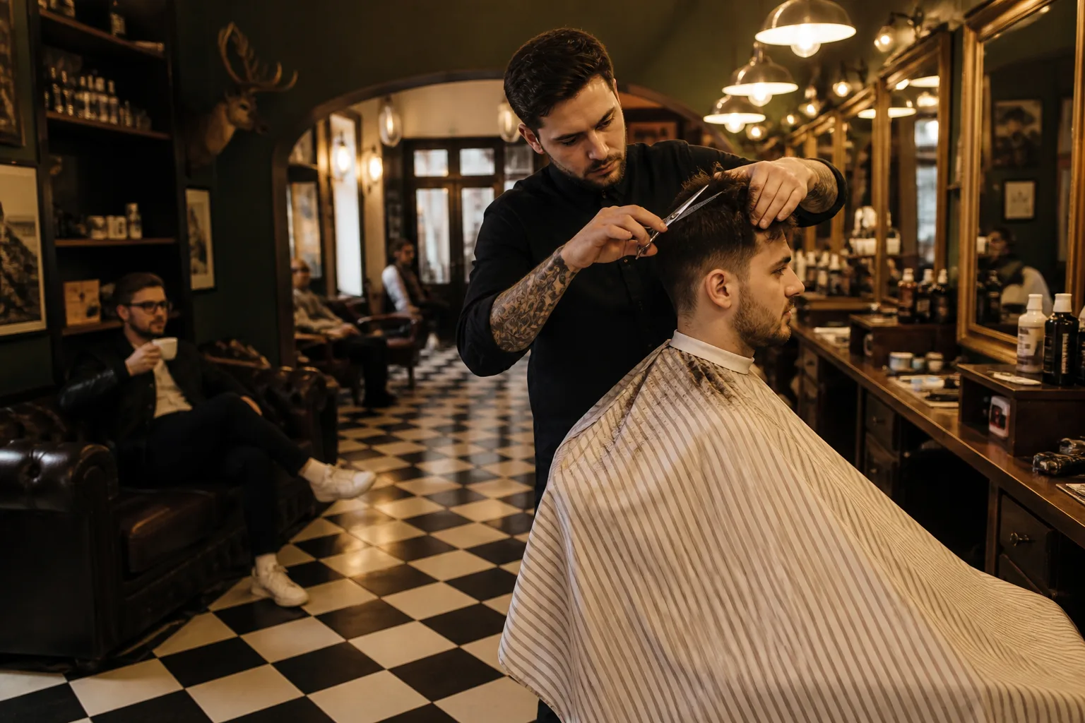 Barber Plzeň — klasický střih v pánském holičství, katalog KingBarber.cz