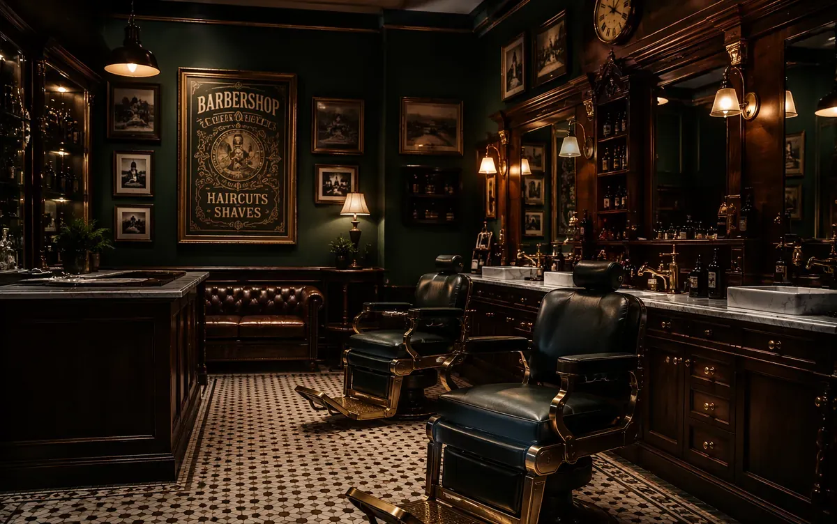 Ilustrační foto barber shopu — Barberman, Most