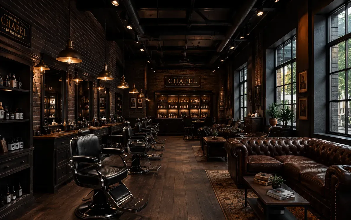 Ilustrační foto barber shopu — BarberiV, Vimperk